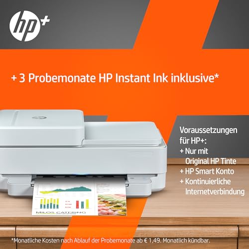 HP ENVY 6430e, Multifunktionsdrucker, 3 Monate gratis drucken mit HP Instant Ink inklusive, Drucken, Kopieren, Scannen, Mobiler Faxversand, Wi-Fi, Automatischer Dokumenteneinzug – Bild 5