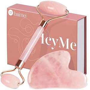 BAIMEI Jade Roller & Gua Sha, F...