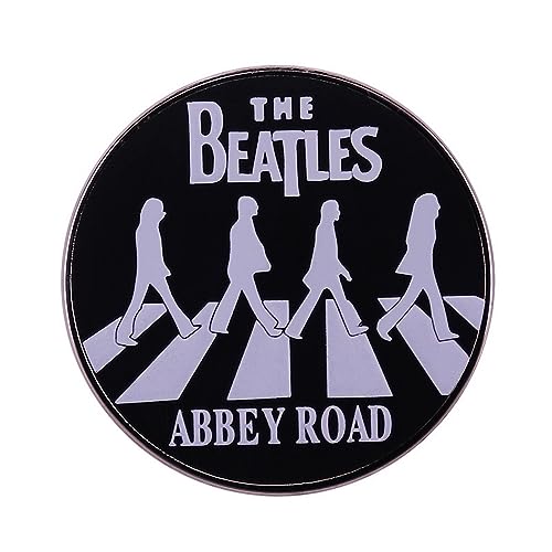 Distrigeek The Beatles Pin’s Logo Abbey Road, Collection, Métal émaillé, Groupe Musique Rock, Badge, pour Femme Homme - Les Beatles, Paul McCartney, John Lennon, RIngo Starr, George Harrison Distrigeek The Beatles Pin's Logo Abbey Road, Collection, Métal émaillé, Groupe Musique Rock, Badge, pour Femme Homme