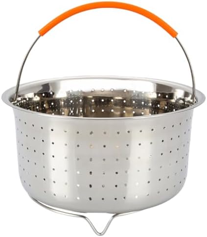 Hemoton Stainless Steel Steamer Basket - Perfect for Veggies Fish Seafood