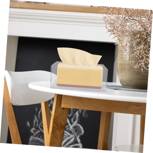 Homoyoyo Acrylic Tissue Box Lid Holder Compact Napkin Dispenser with Modern Design