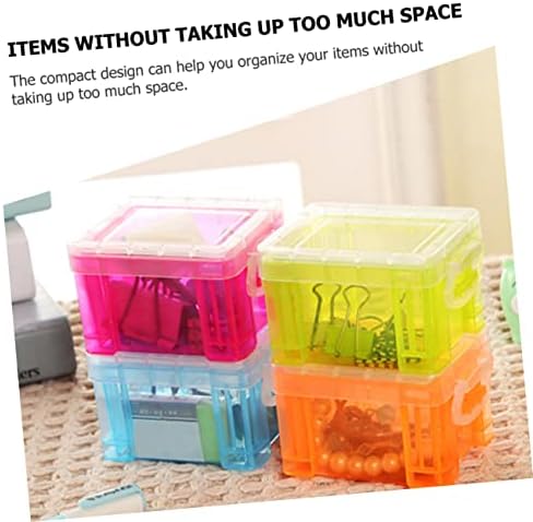 Mikinona Lidded Storage Bin for Home Office Makeup Organizer