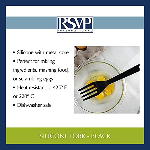 Perfect Mixing Tool 599 Black silicone fork Heat Resistant Easy Mixing