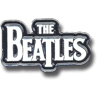 Medium Drop T Pin Badge (White) - Les Beatles, Paul McCartney, John Lennon, RIngo Starr, George Harrison