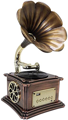 YTGDBDG Gramophone, Tourne-Disque Vinyle, modèle de phonographe rétro en métal, Accessoire de Tourne-Disque Vintage, Gramophone Antique pour la Maison, Le Bureau, Le Club, Le Bar - Les Beatles, Paul McCartney, John Lennon, RIngo Starr, George Harrison YTGDBDG Gramophone, Tourne-Disque Vinyle, modèle de phonographe rétro en métal, Accessoire de Tourne-Disque Vintage, Gramophone Antique pour la Maison, Le Bureau, Le Club, Le Bar