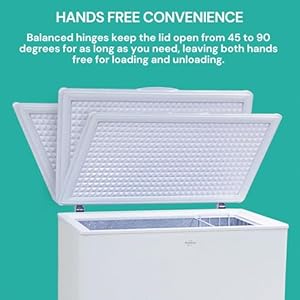 Koolatron Chest Freezer 70 Cu Ft Deep Freezer Small Garage Ready Freezer Manual Defrost Mini Box Freezer Space saving Garage Freezer Household Gadget Freezer Removable Storage Basket