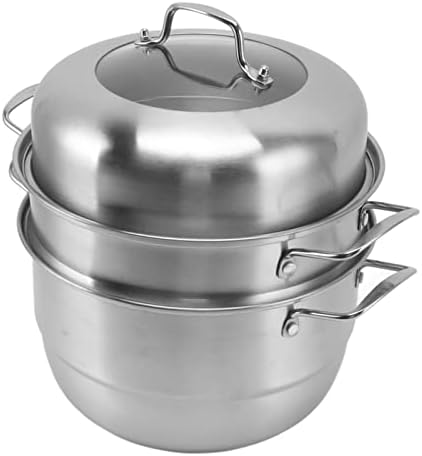 Oreilet Stainless Steel Steamer Pot Multipurpose Kitchen Tool with Handle and Lid