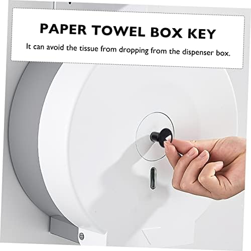 Elegant 2-Piece Toilet Paper Dispenser Keys with Triangle Lock