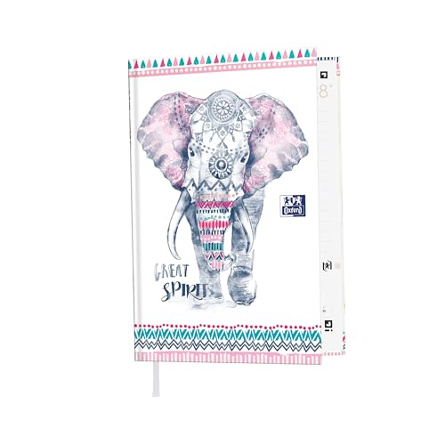 OXFORD Agenda Scolaire Boho Chic 2024 - 2025 Format 12x18cm Journalier 352 Pages Couverture Motif