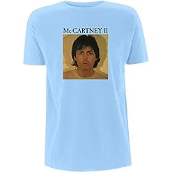 Rock Off officially licensed products Paul Mccartney Mccartney II Officiel T-Shirt Hommes Unisexe - Les Beatles, Paul McCartney, John Lennon, RIngo Starr, George Harrison