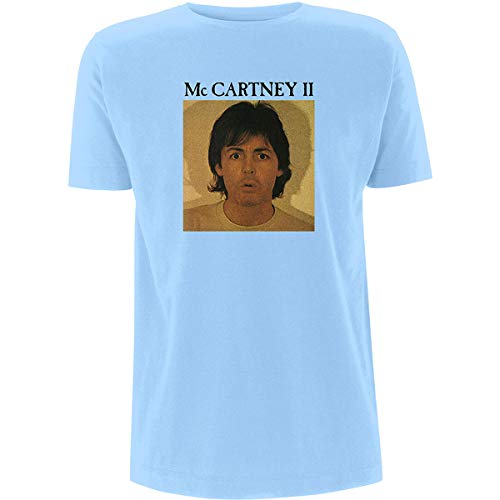 Rock Off officially licensed products Paul Mccartney Mccartney II Officiel T-Shirt Hommes Unisexe - Les Beatles, Paul McCartney, John Lennon, RIngo Starr, George Harrison Rock Off officially licensed products Paul Mccartney Mccartney II Officiel T-Shirt Hommes Unisexe
