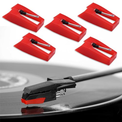 XOUDKE Aiguille Tourne Disque,5 Pièces Tourne Disque Aiguille,Universelles Remplacement Aiguille pour Saphir Platine Vinyle Durable Diamant Platine Vinyle pour Tourne Disque en Vinyle (Rouge) - Les Beatles, Paul McCartney, John Lennon, RIngo Starr, George Harrison XOUDKE Aiguille Tourne Disque,5 Pièces Tourne Disque Aiguille,Universelles Remplacement Aiguille pour Saphir Platine Vinyle Durable Diamant Platine Vinyle pour Tourne Disque en Vinyle (Rouge)