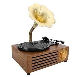 Tourne-Disque Vinyle, Tourne-Disque phonographe Vintage, Platine Vinyle Bluetooth 33/45/78 TR/Min, Prise en Charge USB/Carte mémoire, disques vinyles 7/10/12 Pouces - Les Beatles, Paul McCartney, John Lennon, RIngo Starr, George Harrison