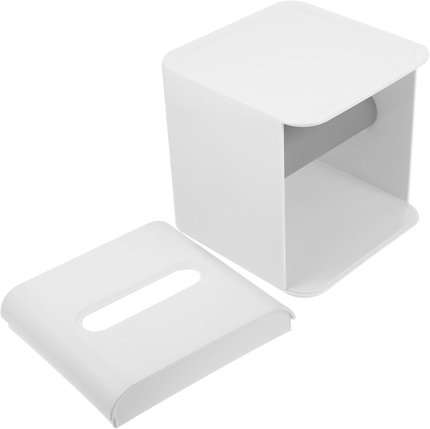 Square Plastic Tissue Holder Cube
