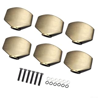 HpLive Lot de 6 poignées pour cordes de guitare, boutons de mécaniques pour guitare électrique, acoustique, folk, pièces (bronze) - Les Beatles, Paul McCartney, John Lennon, RIngo Starr, George Harrison
