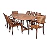   Amazonia-Arizona-9-Piece-Oval-Outdoor-Dining-Set-Eucalyptus-Wood-Durable-and-Ideal-for-Patio-and-Backyard