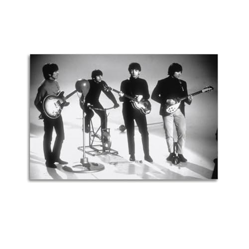 DATOZA Poster décoratif vintage sur toile The Greatest Band The Beatles – Impression d’art moderne pour chambre à coucher – 30 x 45 cm - Les Beatles, Paul McCartney, John Lennon, RIngo Starr, George Harrison DATOZA Poster décoratif vintage sur toile The Greatest Band The Beatles - Impression d'art moderne pour chambre à coucher - 30 x 45 cm