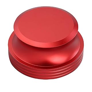 Stabilisateur de Poids de Disque, stabilisateur de Poids de Vinyle Support de Disque stabilisateur de Disque Support de Poids de Disque en Aluminium pour enregistreur (Rouge) - Les Beatles, Paul McCartney, John Lennon, RIngo Starr, George Harrison