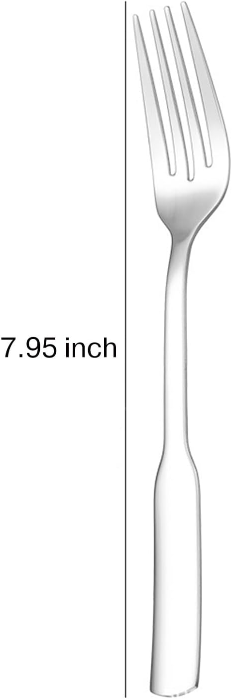 CHENSHO Silver Salad Fork 4 Piece Set