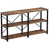   IRONCK-Rustic-Entryway-Console-Table-Long-Hallway-Table-55-in-3-Tier-TV-Stand-Entertainment-Center-Media-Stand-for-Living-Room-Industrial-Style-Vintage-Brown