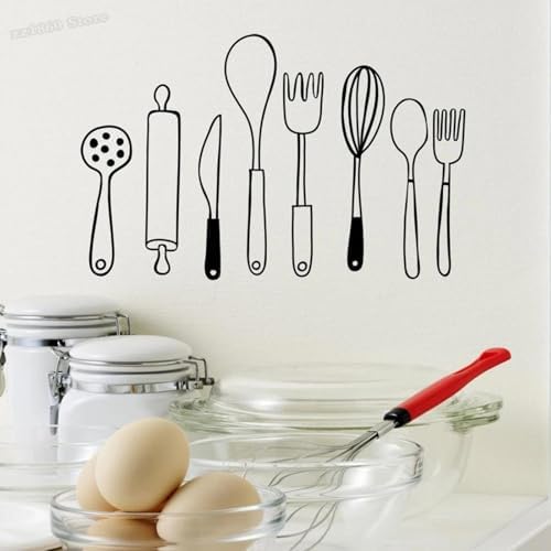 MIAOKEKEN Knife and Fork Wall Sticker 1
