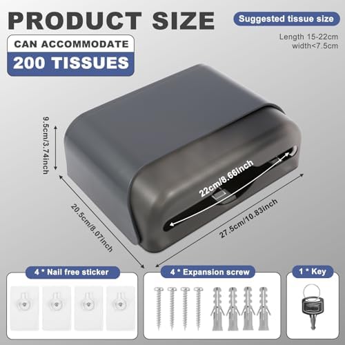 Commercial Paper Towel Dispenser Wall Mount Gray