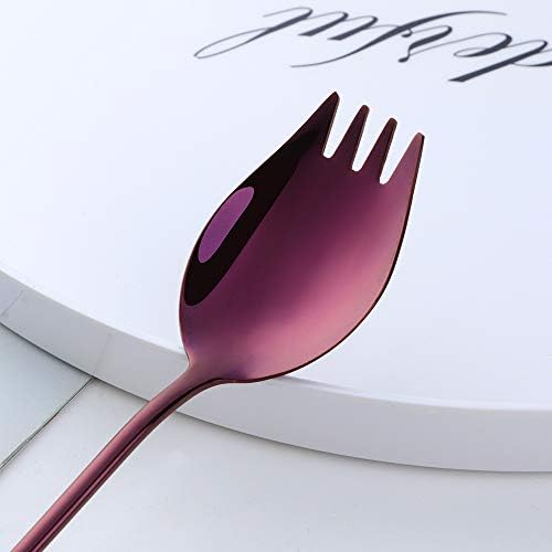 Buyer Star Purple Sporks 5-Piece Stainless Steel Spoons Forks