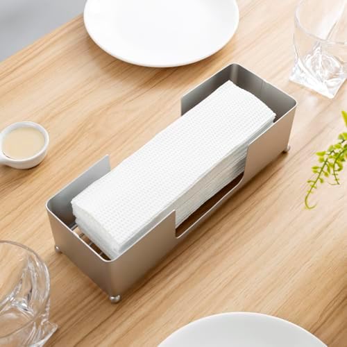 FOLDABLE METAL TABLETOP PAPER TOWEL DISPOSER TRAY