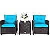  AUGESTER-3-PCS-Patio-Furniture-Set-Outdoor-PE-Rattan-Wicker-Conversation-Sofa-Set-wWashable-Cushion-and-Tempered-Glass-Tabletop-All-Weather-Chat-Sofa-for-Garden-Poolside-Balcony-Porch-Turquoise