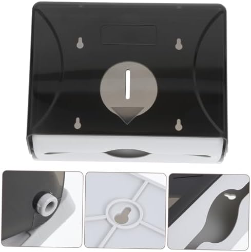 Mucklily Plastic Paper Towel Dispenser Touchless Wall Mount for Home