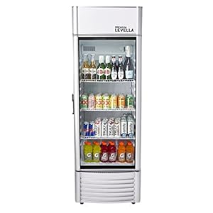   PremiumLevella-PRF65DX-Single-Door-Merchandiser-Refrigerator-Upright-Beverage-Cooler-65-cu-ft-Silver-65-cuft-Single-Swing-Door