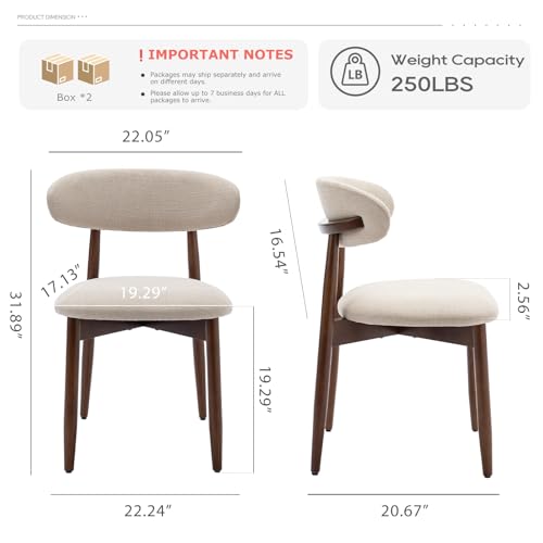 COLAMY-Wooden-Dining-Chairs-Set-of-4-Modern-Fabric-Upholstered-Kitchen-Side-Chairs-Farmhouse-Dining-Room-Chair-with-Foot-Pegs-Beige COLAMY Wooden Dining Chairs Set of 4 Modern Fabric Upholstered Kitchen Side Chairs Farmhouse Dining Room Chair with Foot Pegs Beige