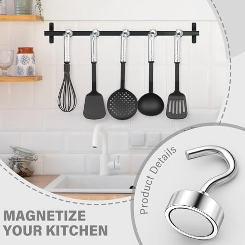 8-Pack 23-Pound Magnetic Hooks