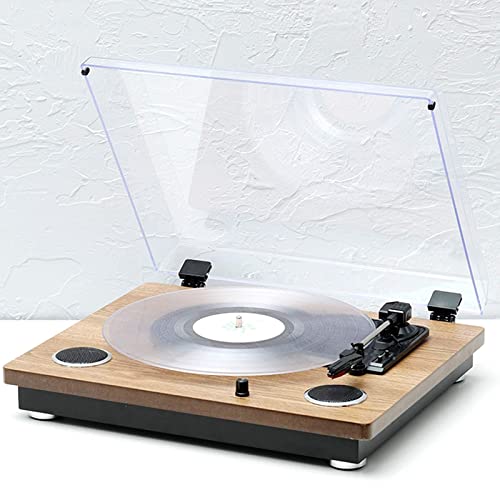 Tourne-Disque Vinyle, Tourne-Disque phonographe Vintage à entraînement par Courroie, 3 Vitesses, Tourne-Disque avec amplificateur phono et Haut-parleurs intégrés, Prise en Charge - Les Beatles, Paul McCartney, John Lennon, RIngo Starr, George Harrison Tourne-Disque Vinyle, Tourne-Disque phonographe Vintage à entraînement par Courroie, 3 Vitesses, Tourne-Disque avec amplificateur phono et Haut-parleurs intégrés, Prise en Charge