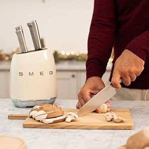 SMEG Stainless Steel Knife Block Set