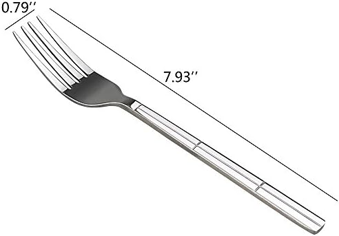 Lesbin 12-Piece Stainless Steel Dinner Forks 797-Inch