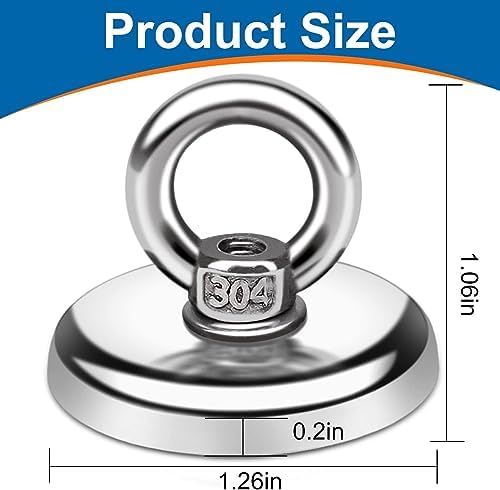 E BAVITE 20 Pack Magnetic Hooks 100 LB Heavy Duty