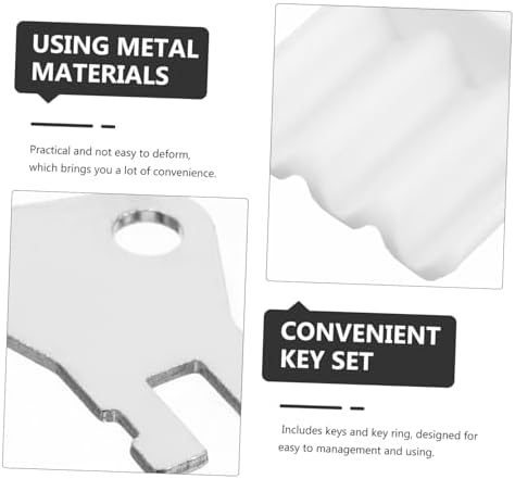 Homoyoyo 2 Sets Toilet Paper Dispenser Key Replacement