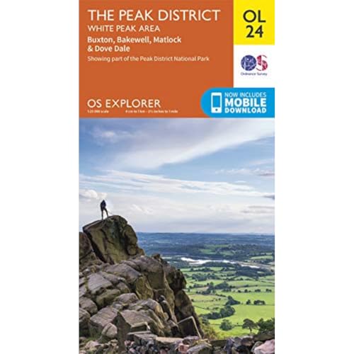 The Peak District: White Peak Area Map | Peak District National Park | Ordnance Survey | OS Explorer Map OL 24 | England | Walks | Hiking | Maps | Adventure