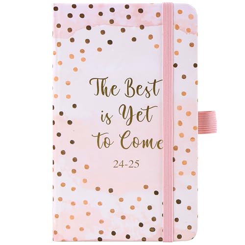 Pocket Diary 2024-2025 - A6 Diary 2024-2025 Week to View, Academic Diary 2024-2025 from August 2024 to July 2025, with Elastic Closure