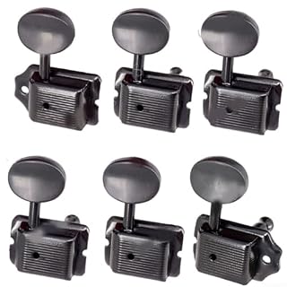 Mécaniques de guitare. Chevilles d’accordage de guitare acoustique, accordeurs de guitare électrique de style vintage, têtes de machine, lot de 6(Black) - Les Beatles, Paul McCartney, John Lennon, RIngo Starr, George Harrison