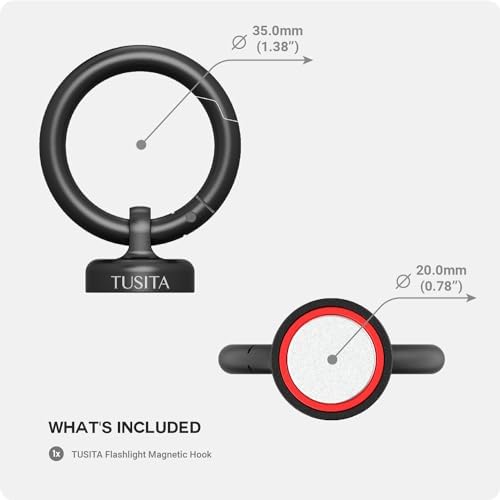 TUSITA Magnetic Hook for Olight NEBO Flashlights - Compact Reliable