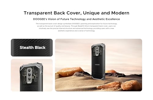 DOOGEE Blade 10 Ultra Smartphone ohne Vertrag (2024), 20GB + 256GB, 10.7mm Thin Simlockfreie Handys, Robustes 4G, 50MP Kamera + 8MP Outdoor Handy, 5150mAh Akku, Android 14, 6.56 Zoll, NFC/Fingerprint – Bild 7