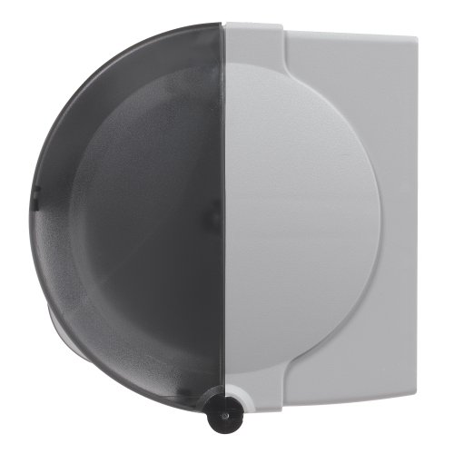 Compact 2-Roll Coreless Toilet Paper Dispenser with Key Lock