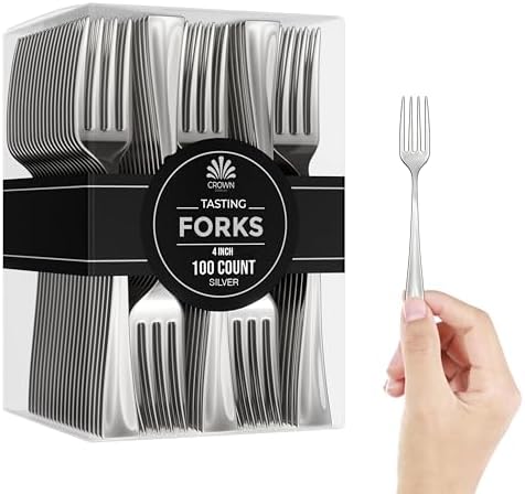 Exquisite Plastic Mini Forks 100CT