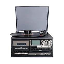 YTGDBDG Lecteurs de disques, boîte à Musique, Tourne-Disque, Haut-Parleur, 3 Vitesses, phonographe rétro en Bois, Prise en Charge de Bluetooth - Les Beatles, Paul McCartney, John Lennon, RIngo Starr, George Harrison