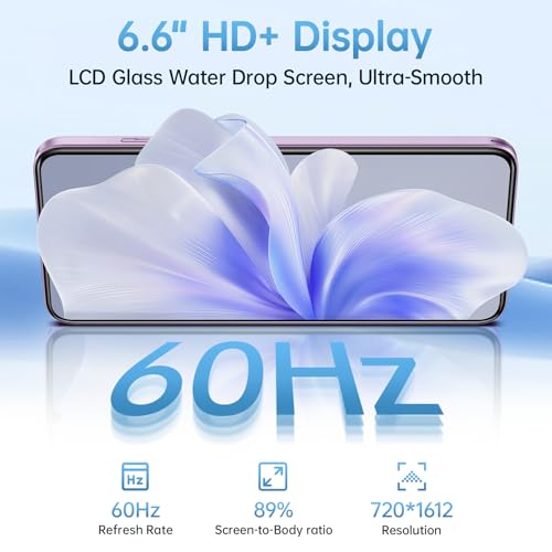 OUKITEL C53 Android 14 Smartphone Ohne Vertrag - 8GB+64GB/1TB erweiterbar Handy Ohne Vertrag, Octa Core 6,6" HD+ Smartphone, 13MP+5MP Kamera 4300mAh, 4G Dual SIM Simlockfreie Handys, Gesicht/GPS, Blau – Bild 5