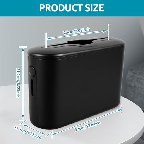 Large Non-Slip Counter Top Towel Dispenser with Smooth Release Black