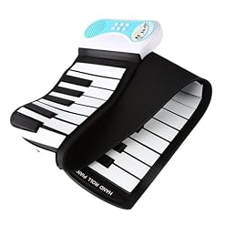 ZALHIN Clavier Électronique Piano À 37 Touches Roulé À La Main avec Haut-Parleur pour Débutants Clavier Électronique Pliable - Les Beatles, Paul McCartney, John Lennon, RIngo Starr, George Harrison