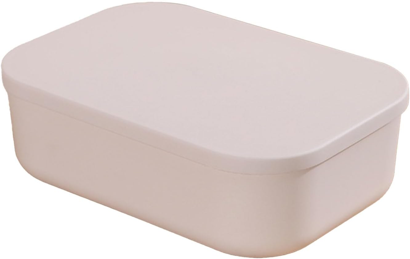 Stackable Plastic Storage Bins with Lid for Home Office
